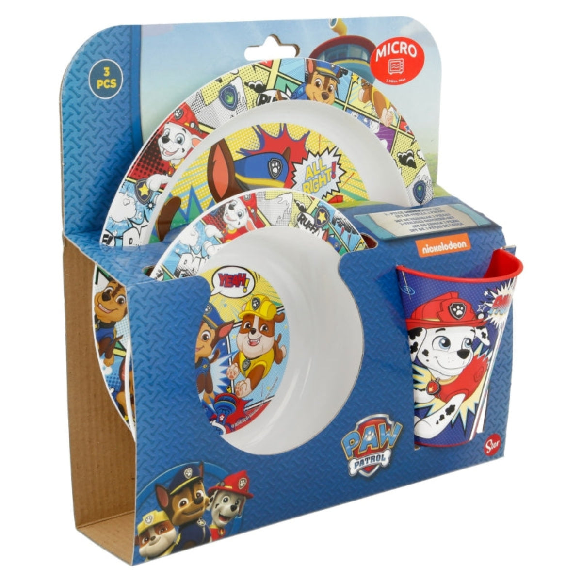 Paw Patrol Geschirr Kunststoffset für Kinder