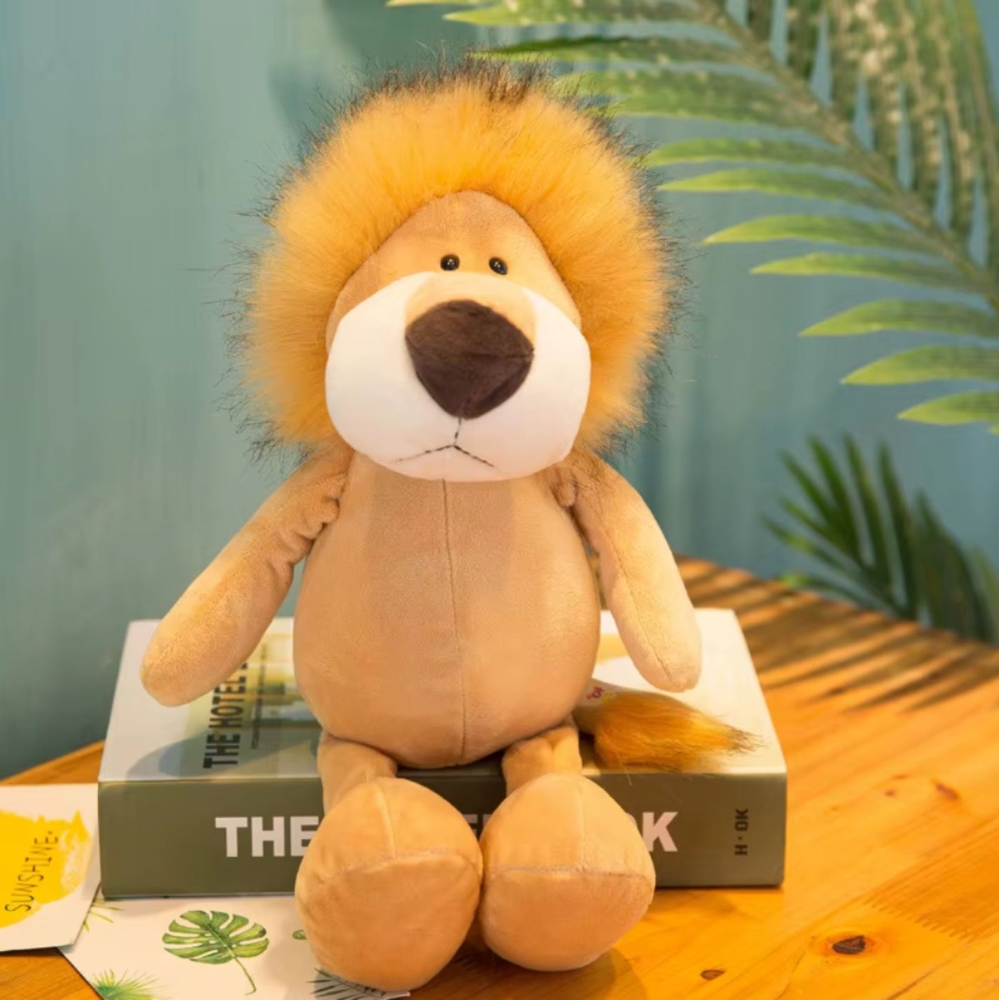 Löwe weiches Kuscheltier - 22 cm Plüschtier für Kinder Stofftier