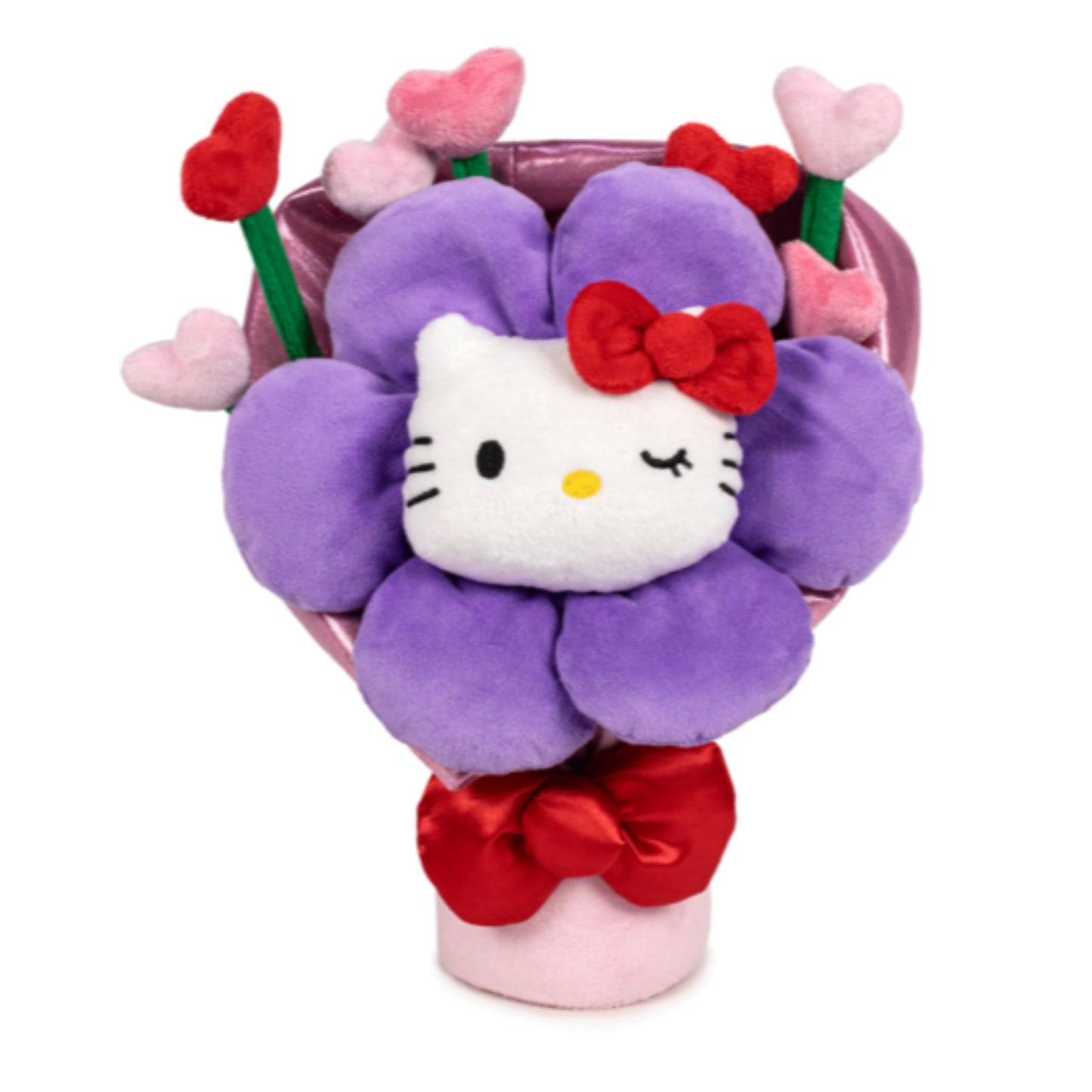 Hello Kitty Blumenstrauß Kuscheltier - 28 cm Plüschtier weiches Stofftier