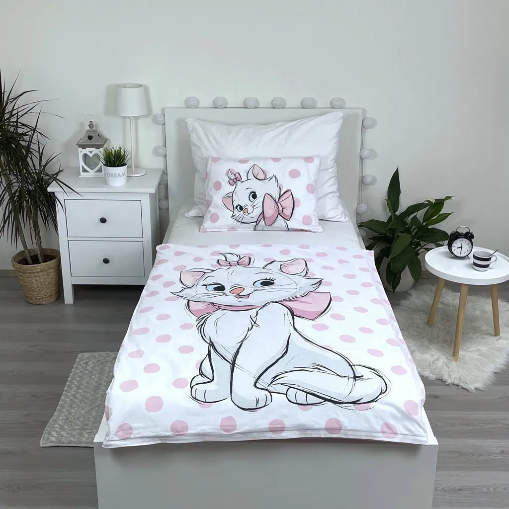 The Aristocats Marie Kinder-Bettwäsche 100 x 135 cm - weiche Baumwolle