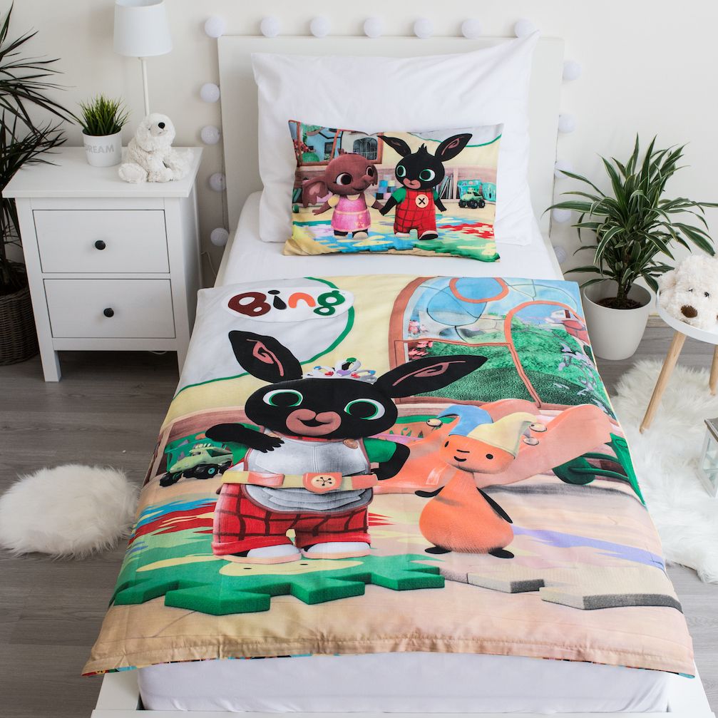 Bing Hase Kinder-Bettwäsche 100 x 135 cm - weiche Baumwolle Bunny