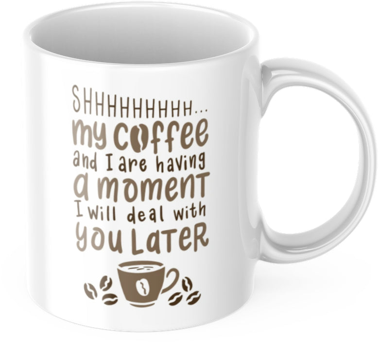 Lustige Tasse für die Kaffeepause Frühstück Morgen Arbeit Kaffee Büro Geschenk