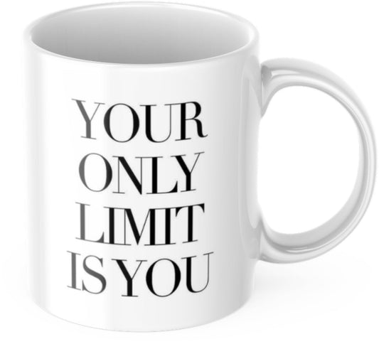Tasse Motivation „Deine einzige Grenze bist du selbst“ Arbeit Kaffee Büro Geschenk