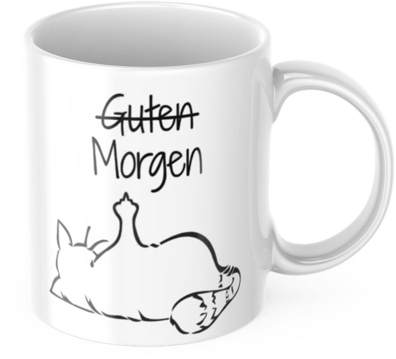 Lustige Kaffeetasse "Guten Morgen" Frühstück Arbeit Tasse Büro Geschenk