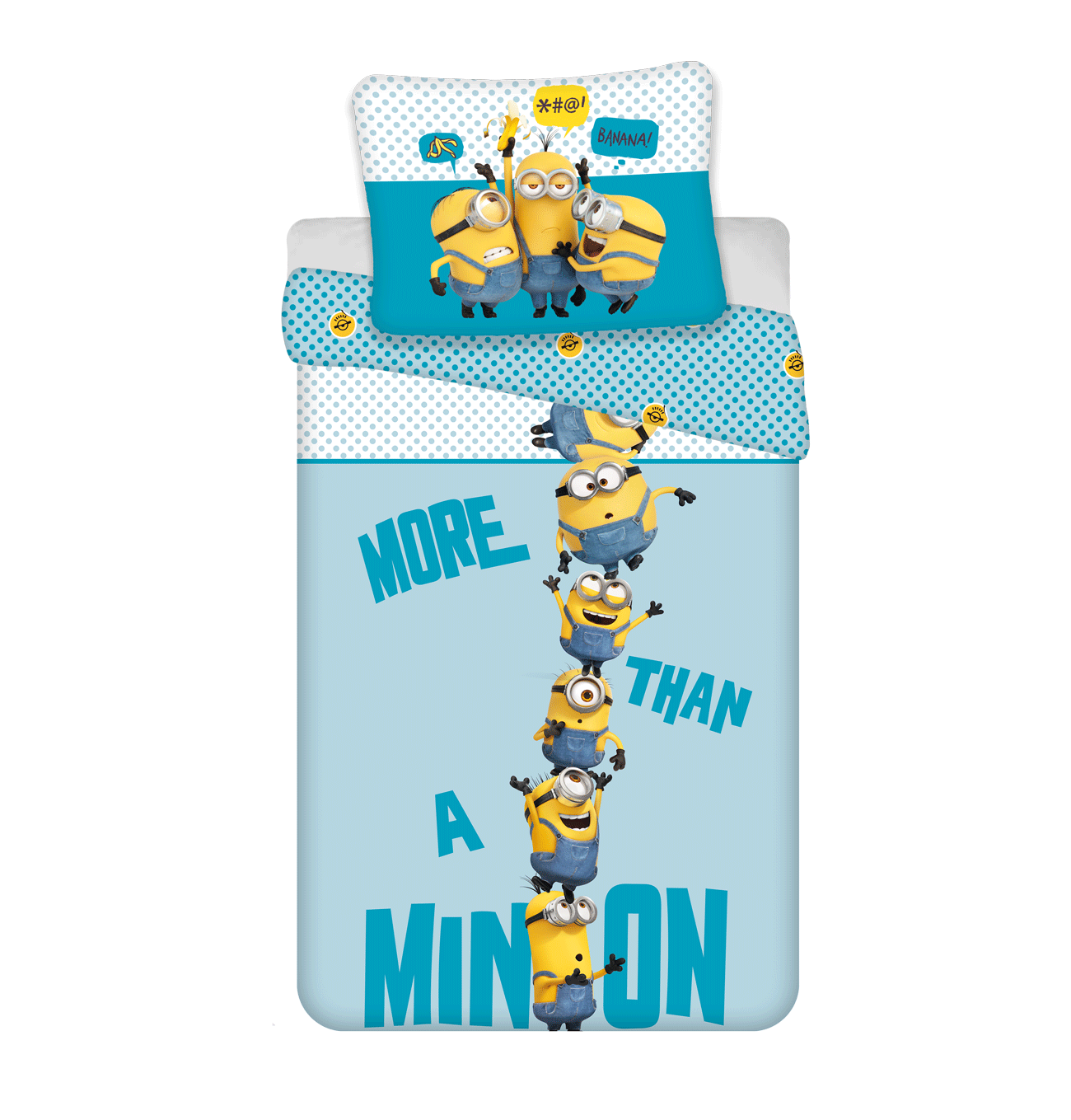 Minions Bettwäsche - 140x200 cm Kissen und Decke