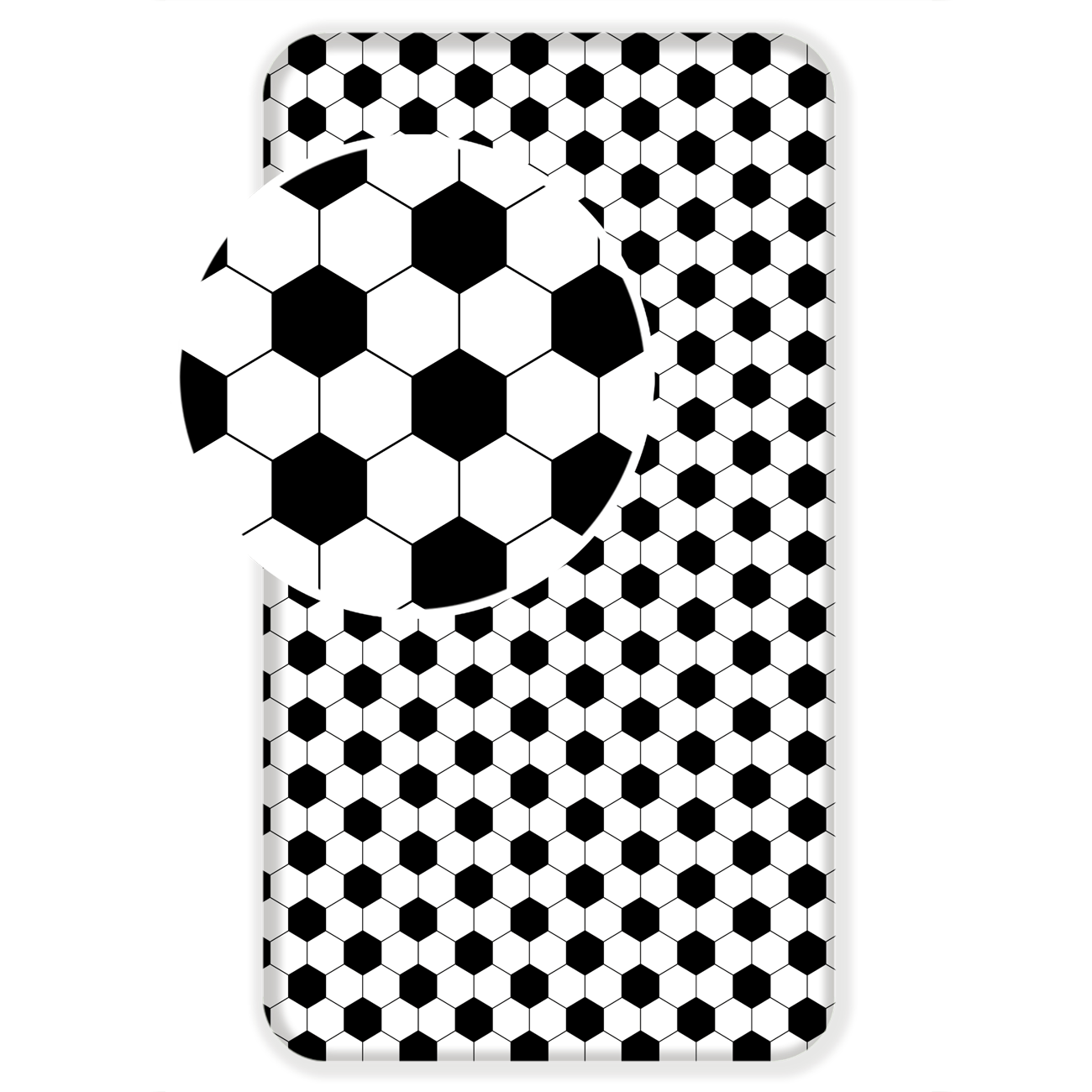 Fußball Spannbettlaken - 90x200 cm Bettbezug Einzelbett Matratzenbezug