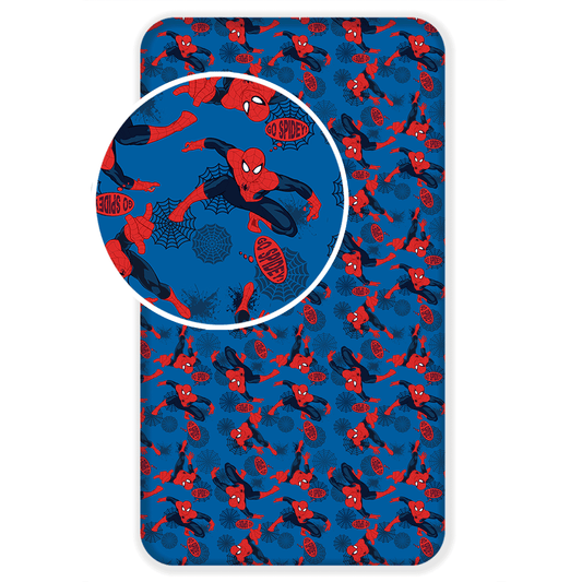 Spiderman Spannbettlaken - 90x200 cm Einzelbett-Matratzenbezug