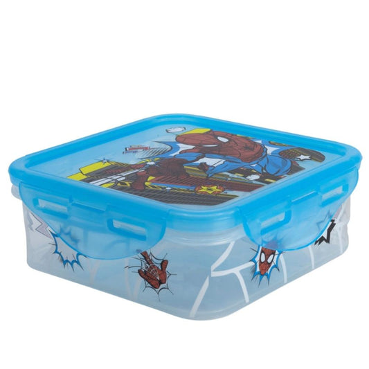 Spiderman Airtight Container - Children's Lunch Box Square Sandwich Box