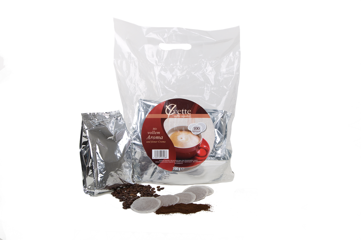 300 Kaffeepads Regular 12x 25er Beutel Yvette