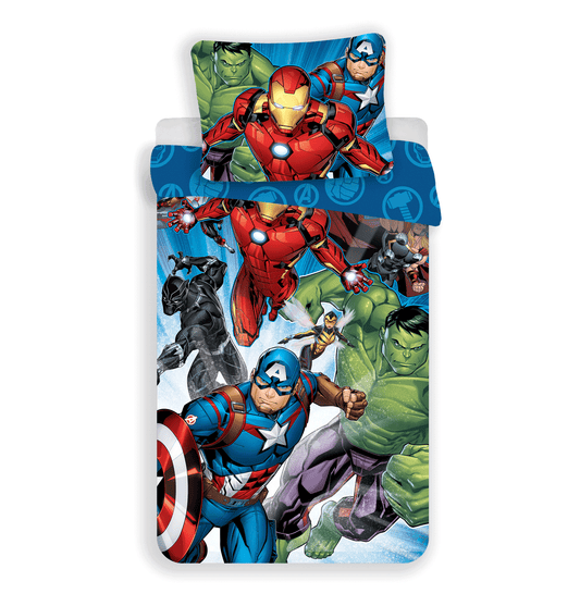 Marvel Avengers Bettwäsche - 140x200 cm Kissen- und Deckenbezug