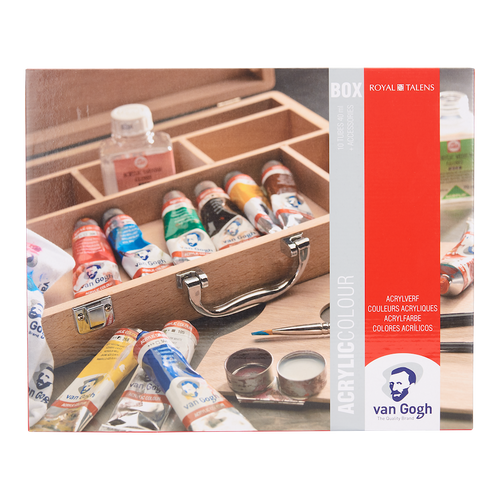 VAN GOGH Acrylfarbe Holzkasten-Set Basis