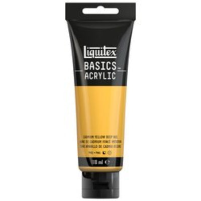 LIQUITEX Basics ACRYL - 163 Kadmiumgelb Dunkel  (118ml)