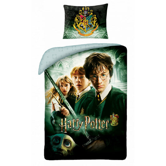 Harry-Potter-Bettwäsche – weiche Baumwolle – Kissen und Decke