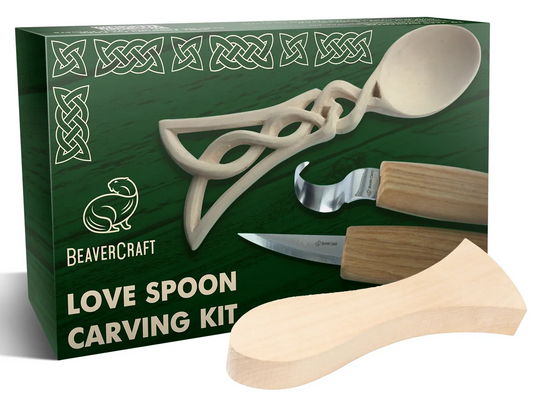 BEAVERCRAFT Keltisches Löffel-Schnitzset (love spoon)