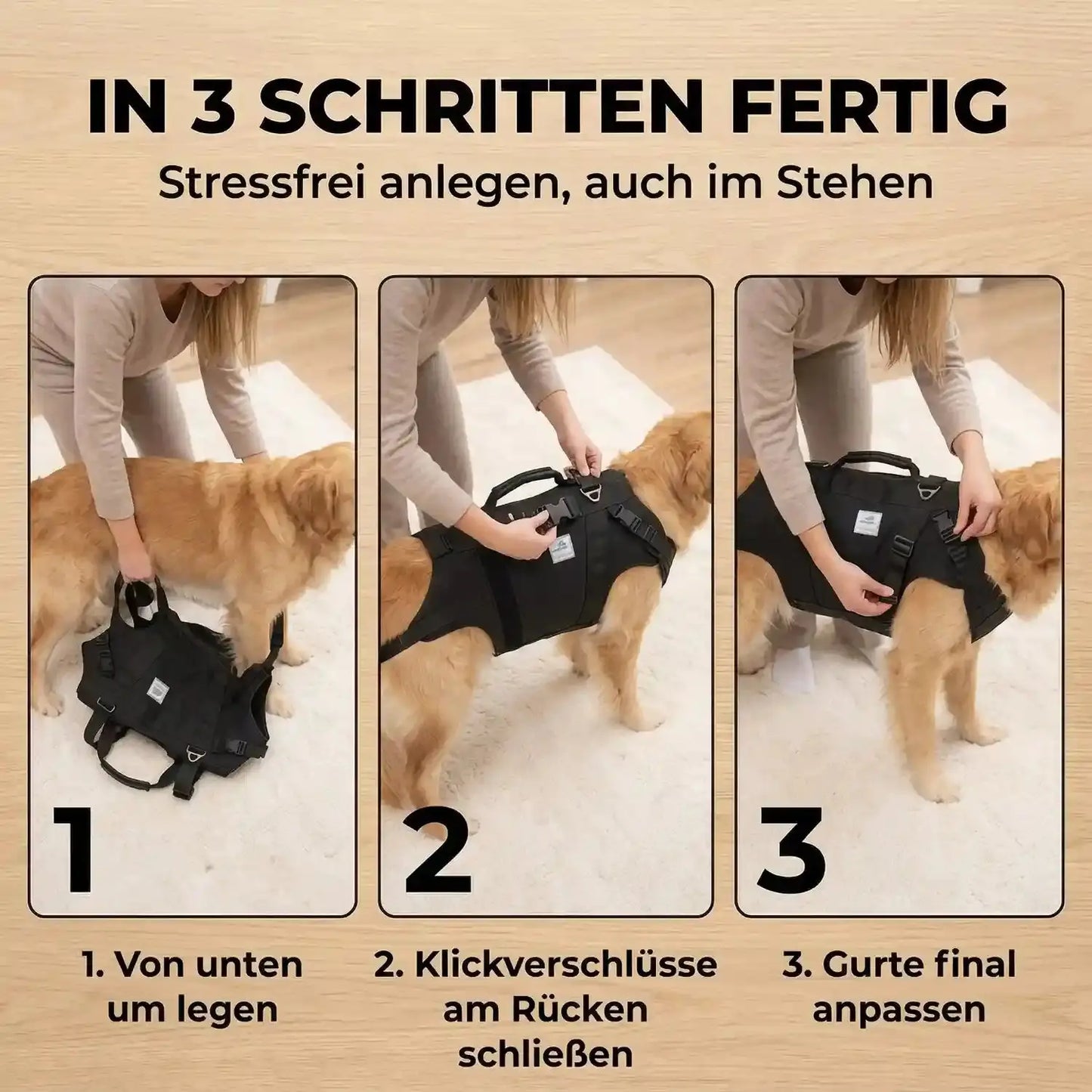 Ganzkörper Tragehilfe für Hunde