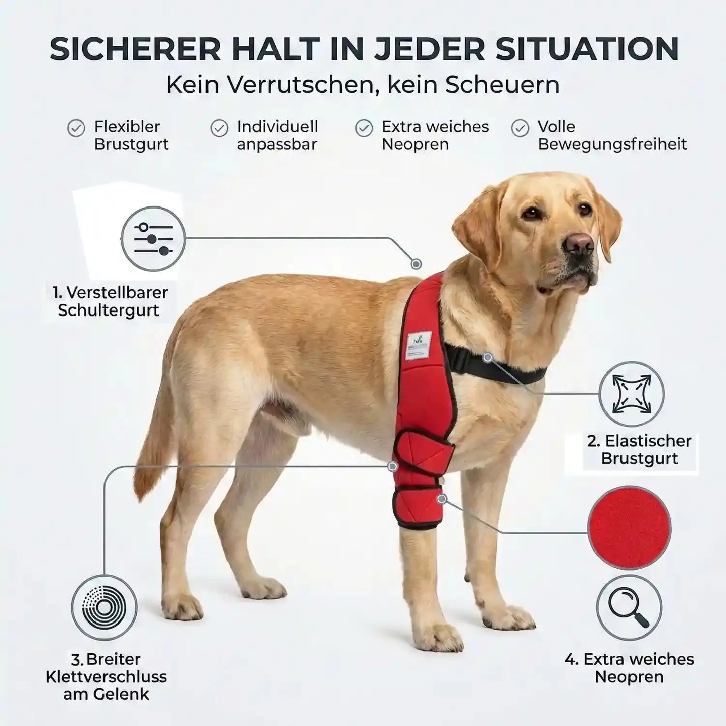Liegeschwielen Bandage für Hunde