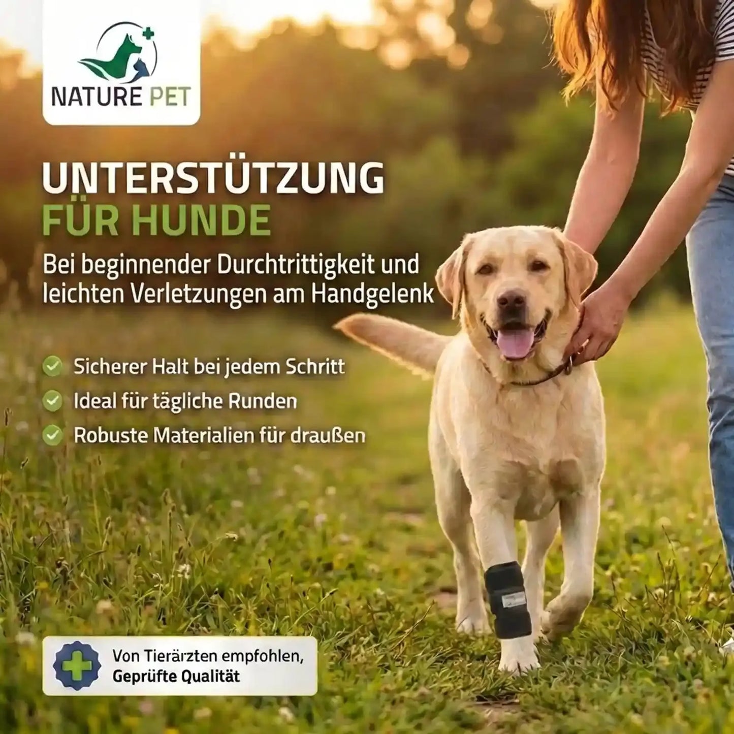 Medium Handgelenksbandage für Hunde