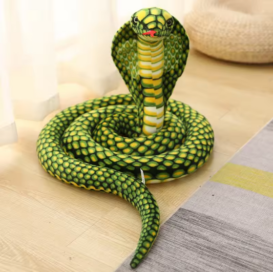 Kobra Schlange XXL Kuscheltier - 170 cm Plüschtier weiches Stofftier