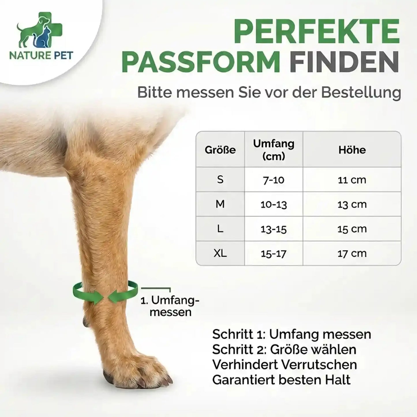 Durchtrittigkeits Bandage für Hunde mit Turbocast