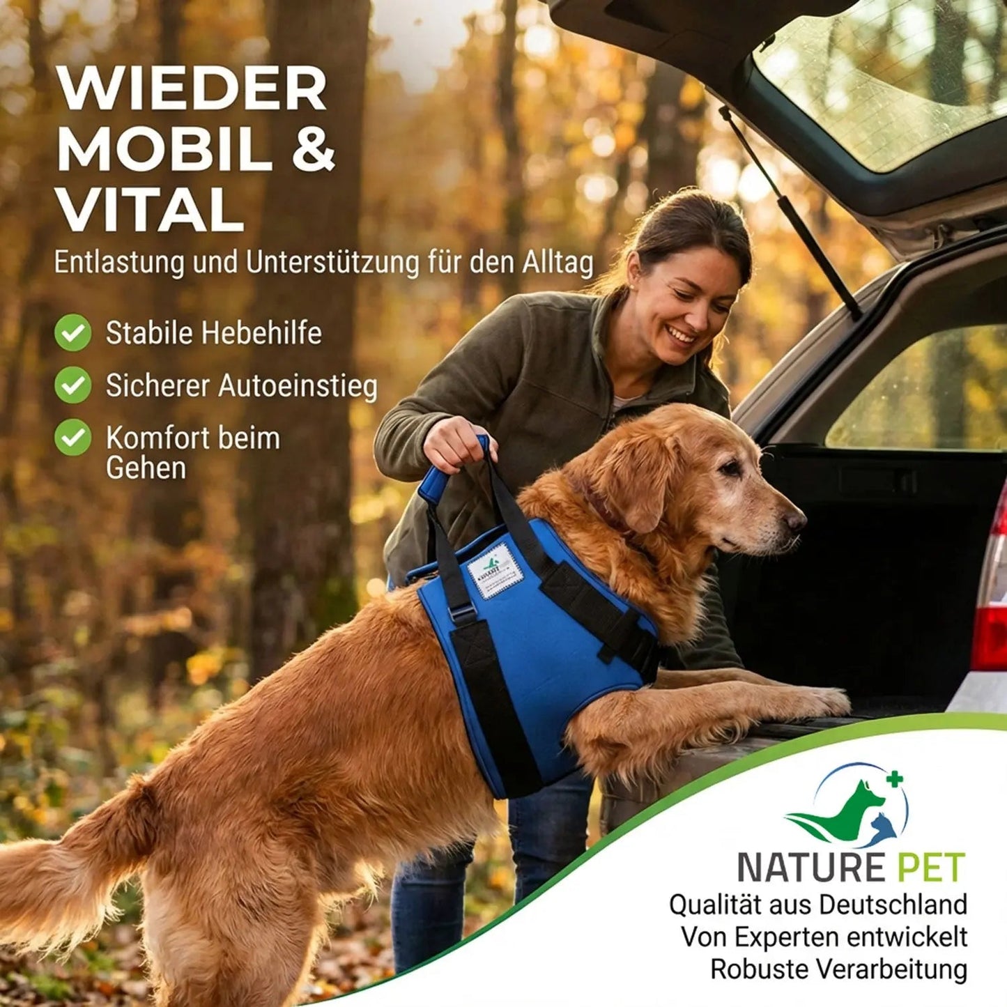 Vordere Tragehilfe für Hunde