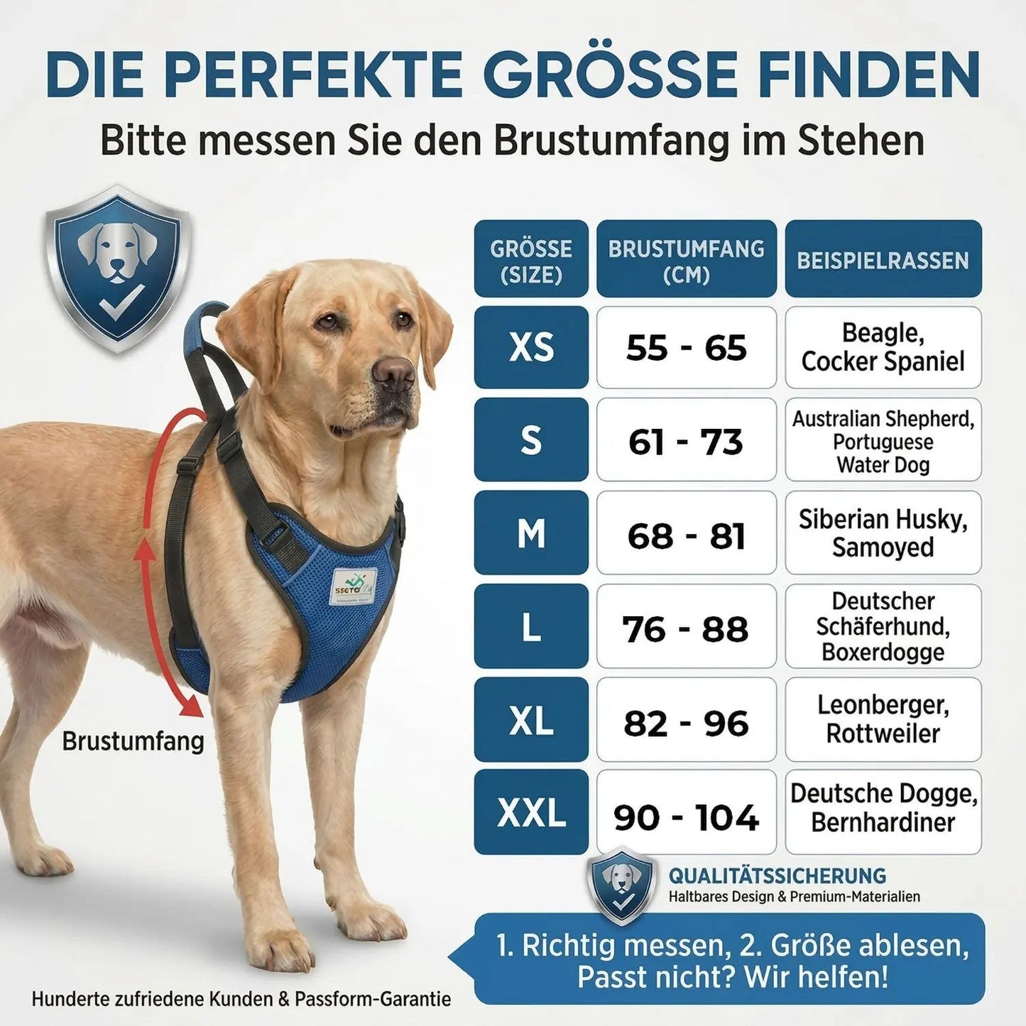 Vordere Tragehilfe für Hunde