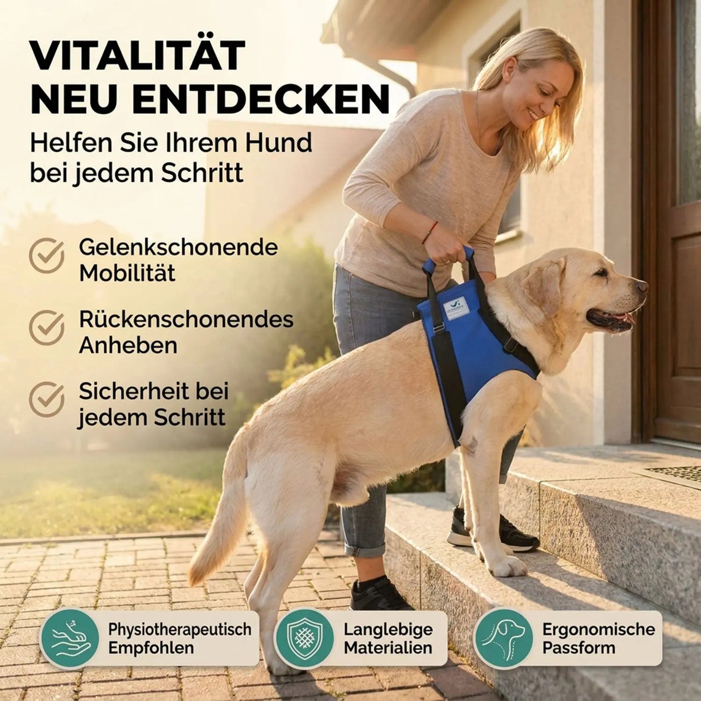 Vordere Tragehilfe für Hunde