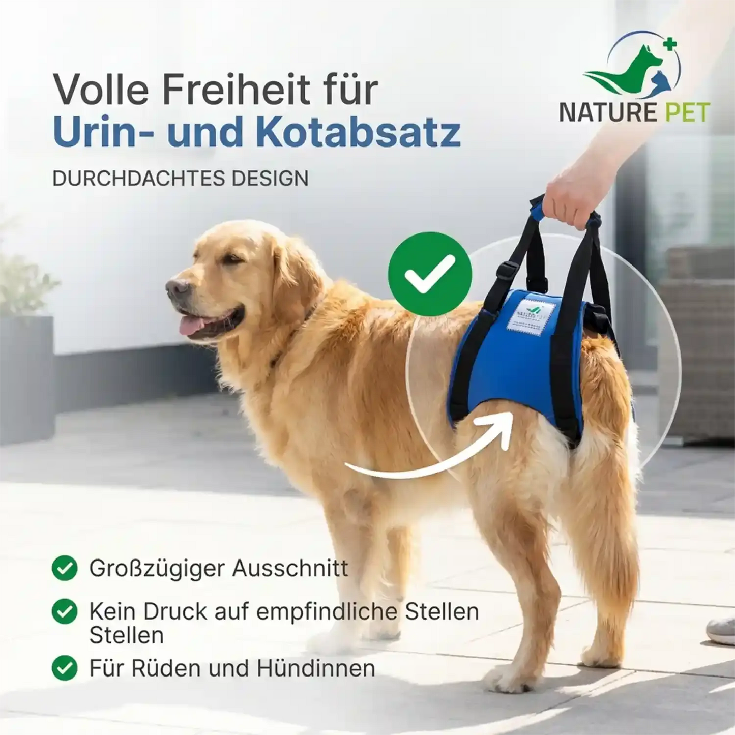 Hunde Tragehilfe hinten