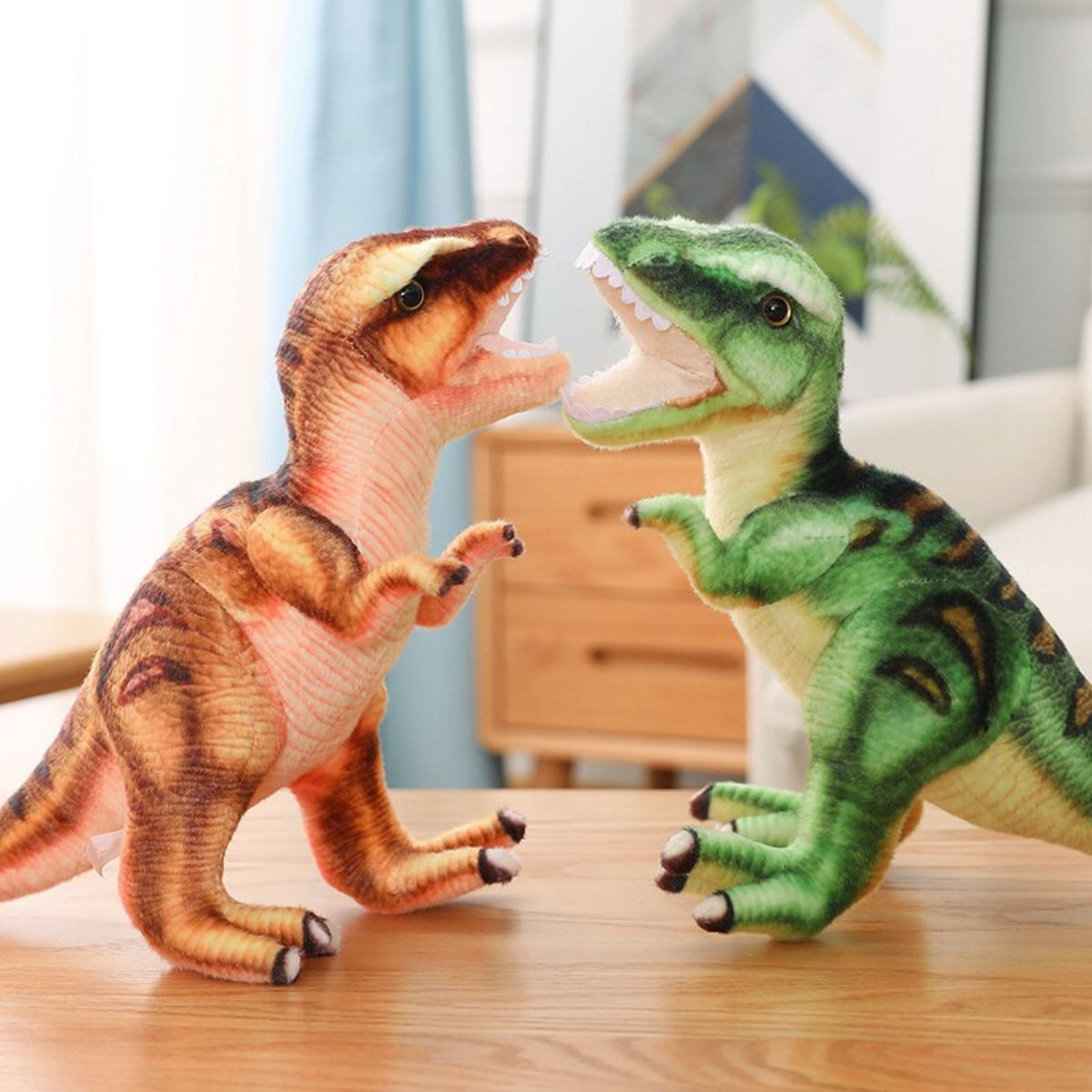 Dinosaurier T-Rex Kuscheltier - 38cm grünes Plüschtier
