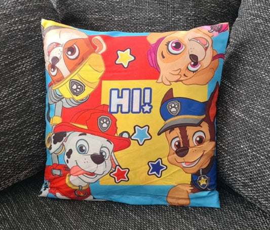 Paw Patrol Kinderkissenbezug: Helfer auf vier Pfoten - 40cm x 40cm