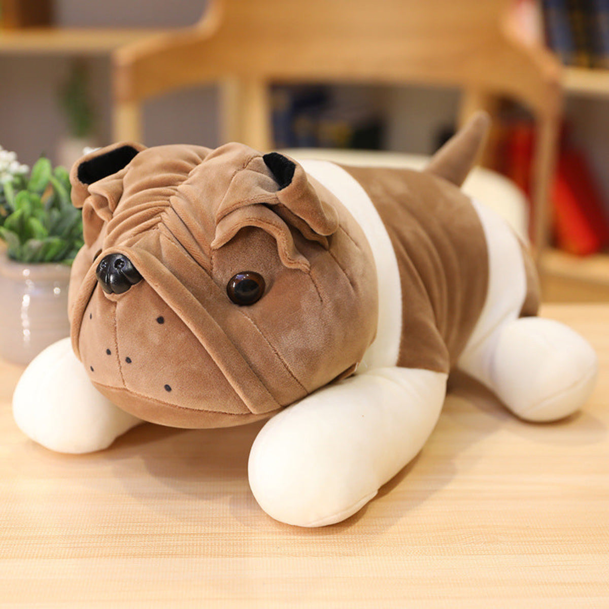 Bulldogge Kuscheltier - 25cm süßes weiches Plüschtier Hund Bulldog