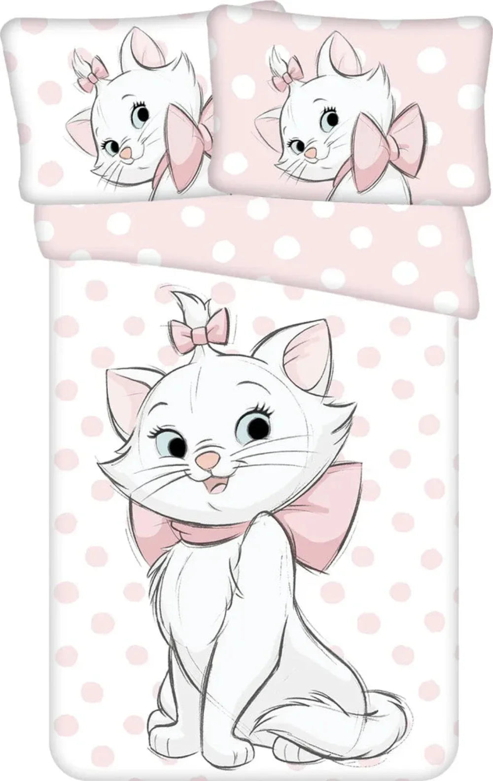 The Aristocats Marie Kinder-Bettwäsche 100 x 135 cm - weiche Baumwolle