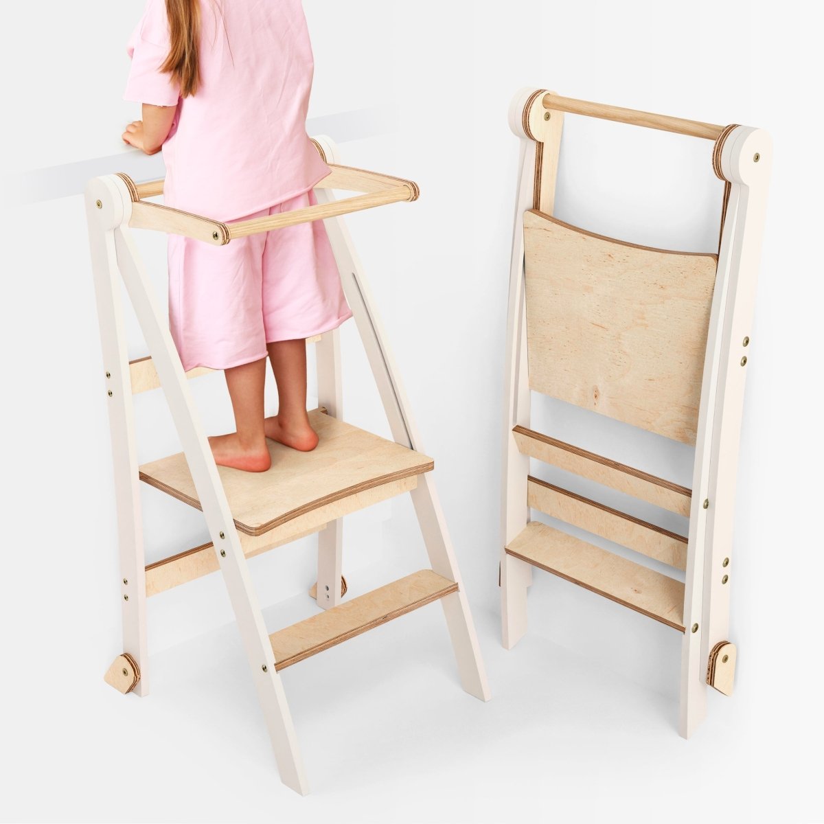 Holz Lernleiter Montessori: Hocker für Kinder