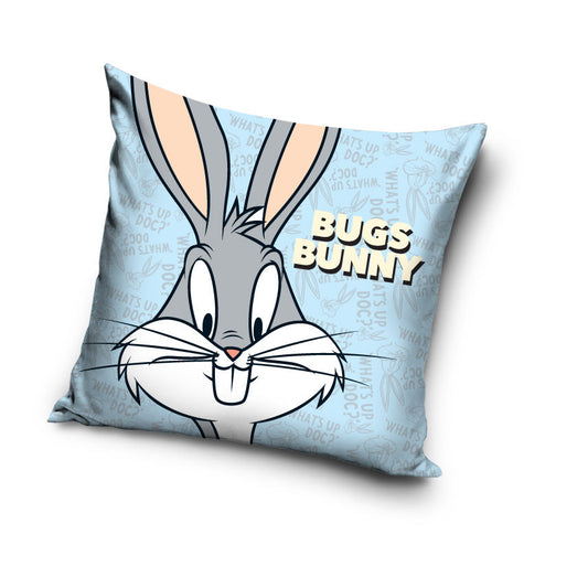 Looney Tunes Kissenbezug: Bugs Bunny Kinderkissen - 40cm x 40cm