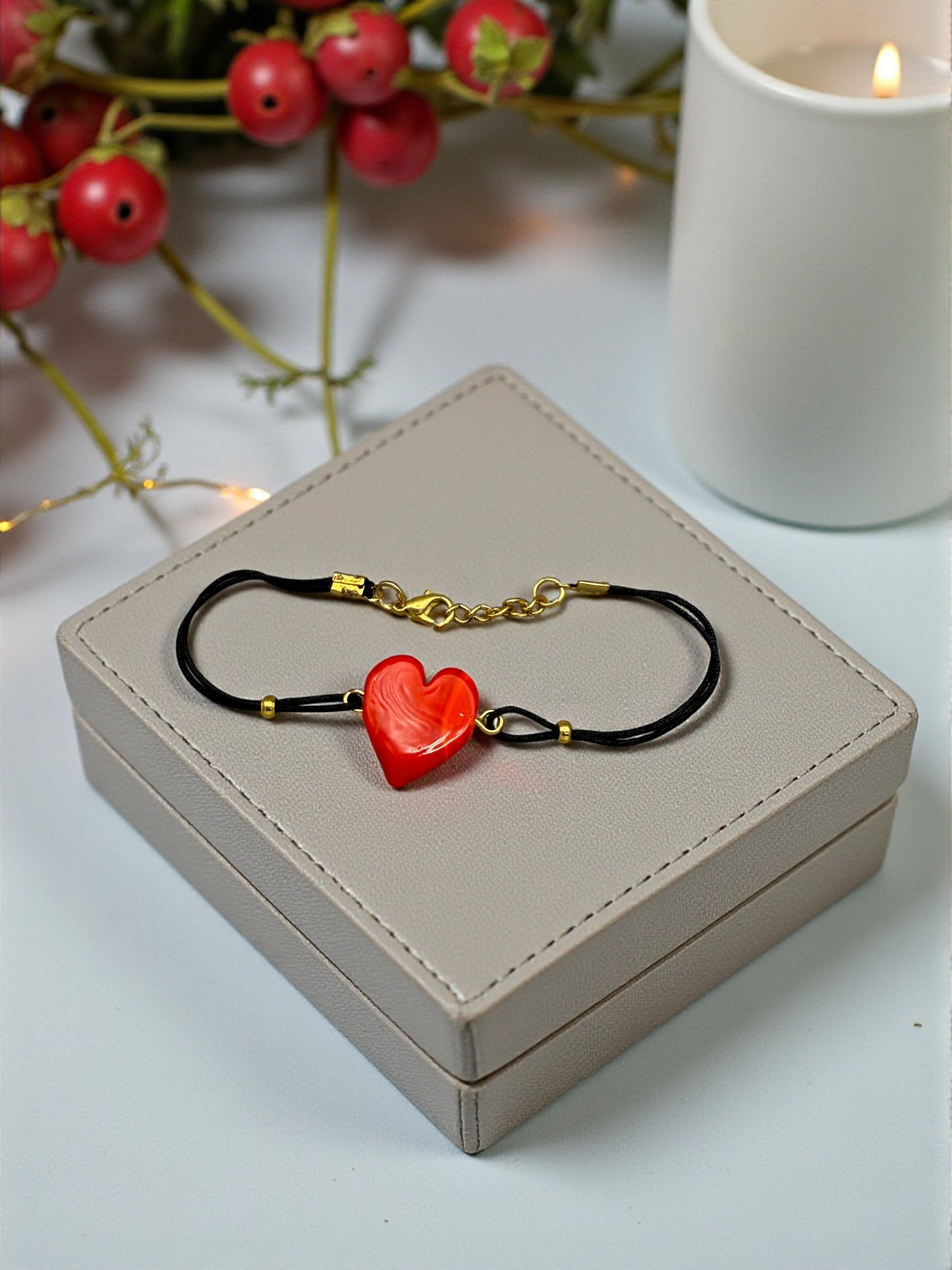 Rotes Herz Armband